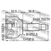 Шарнир приводного вала FEBEST 0510-004