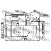 Шарнир приводного вала FEBEST 0511-323FRH