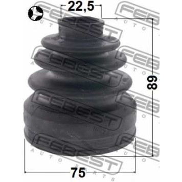 Пыльник приводного вала FEBEST 0515-CWT