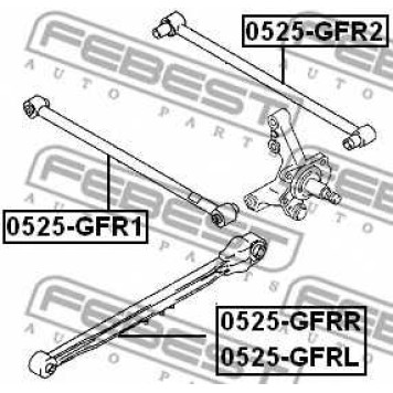 Рычаг независимой подвески колеса FEBEST 0525-GFR1