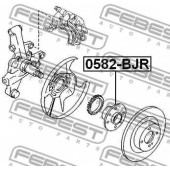Ступица колеса FEBEST 0582-BJR