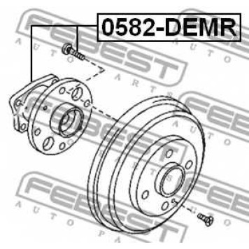 Ступица колеса FEBEST 0582-DEMR