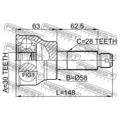 Шарнир приводного вала FEBEST 0710-036