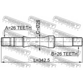 Приводной вал FEBEST 0712-RH413WD