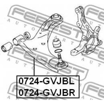 Рычаг независимой подвески колеса FEBEST 0724-GVJBR-1