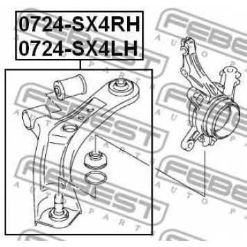 Рычаг независимой подвески колеса FEBEST 0724-SX4LH