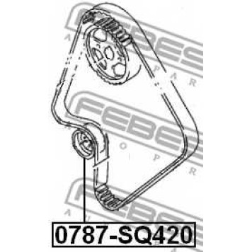 Натяжной ролик ременя ГРМ FEBEST 0787-SQ420