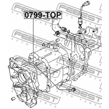 Пробка сливная SUZUKI GRAND VITARA/ESCUDO JB416/JB420/JB627 2006-2014 <b>FEBEST 0799-TOP</b>-1