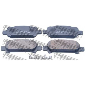 Колодки тормозные дисковые задний для SUBARU FORESTER(SF, SG), IMPREZA(GC, GD, GF, GFC, GG), LEGACY(B13#, BD, BE, BG, BH, BL, BP) <b>FEBEST 0801-G10R</b>