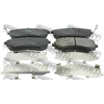 Колодки тормозные дисковые передний для SUBARU EXIGA, FORESTER(SG, SH), IMPREZA(G3, GD, GG, GH, GR), LEGACY(B13#, BE, BH, BL, BM, BP, BR) <b>FEBEST 0801-G12F</b>