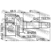 Шарнир приводного вала FEBEST 0810-027A44