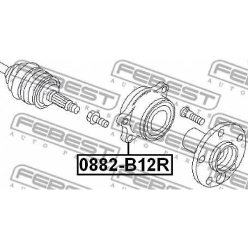 Ступица колеса FEBEST 0882-B12R