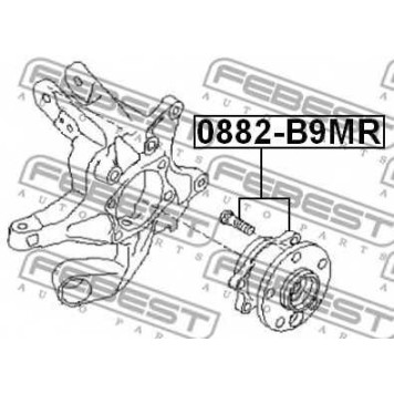 Ступица колеса FEBEST 0882-B9MR