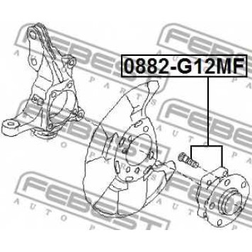 Ступица колеса FEBEST 0882-G12MF