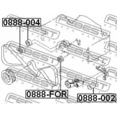 Паразитный / ведущий ролик зубчатого ремня FEBEST 0888-FOR