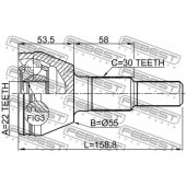 Шарнир приводного вала FEBEST 1010-C100