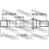 Приводной вал FEBEST 1012-V250ATRH
