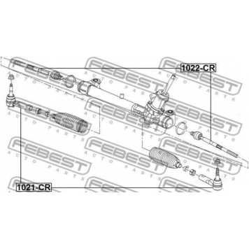 Наконечник поперечной рулевой тяги FEBEST 1021-CR