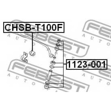 Тяга / стойка стабилизатора FEBEST 1123-001-1
