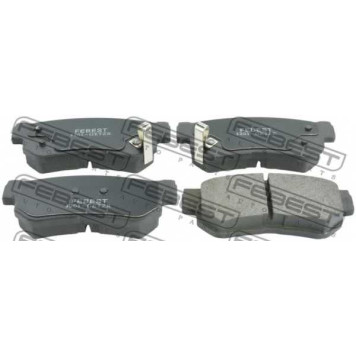 Колодки тормозные дисковые задний для HYUNDAI ELANTRA, GETZ, GRANDEUR, SONATA, TRAJET, TUCSON, XG / KIA MAGENTIS, OPIRUS, SPORTAGE <b>FEBEST 1201-GETZR</b>