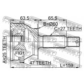 Шарнир приводного вала FEBEST 1210-011A47
