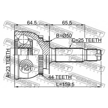 Шарнир приводного вала FEBEST 1210-MATA44