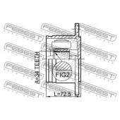 Шарнир приводного вала FEBEST 1211-TERRH