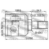 Шарнир приводного вала FEBEST 1211-TUC20MT