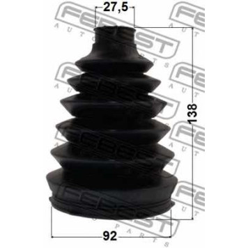 Пыльник приводного вала FEBEST 1217P-H1