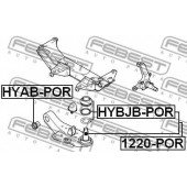 Несущий / направляющий шарнир FEBEST 1220-POR