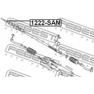 Осевой шарнир рулевой тяги FEBEST 1222-SAN