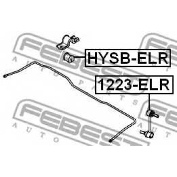 Тяга / стойка стабилизатора FEBEST 1223-ELR-1