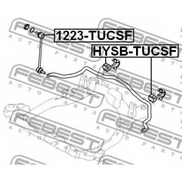 Тяга / стойка стабилизатора FEBEST 1223-TUCSF-1