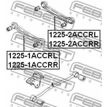 Рычаг независимой подвески колеса FEBEST 1225-2ACCRL-1