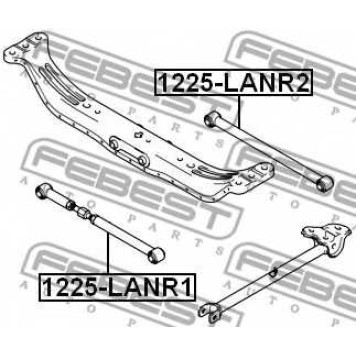 Рычаг независимой подвески колеса FEBEST 1225-LANR1