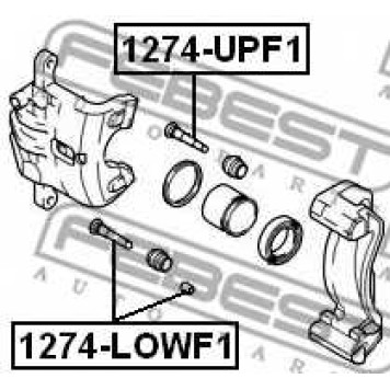 Направляющий болт корпуса скобы тормоза FEBEST 1274-LOWF1