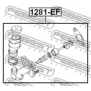 Главный цилиндр сцепления FEBEST 1281-EF