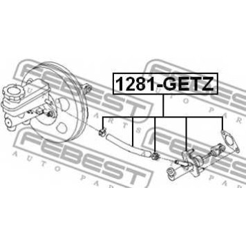 Главный цилиндр сцепления FEBEST 1281-GETZ-1