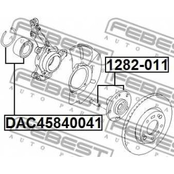 Ступица колеса FEBEST 1282-011