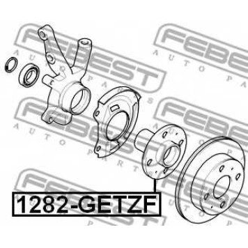 Ступица колеса FEBEST 1282-GETZF-1