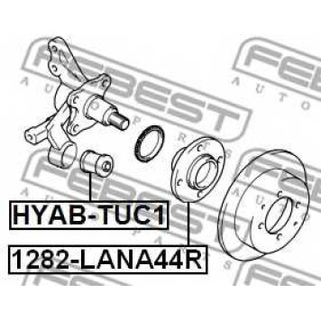 Ступица колеса FEBEST 1282-LANA44R-1