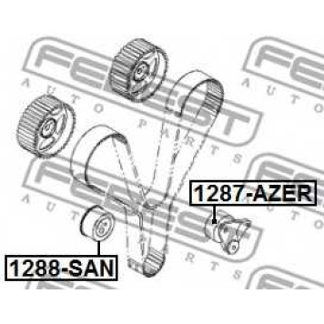 Натяжной ролик ременя ГРМ FEBEST 1287-AZER