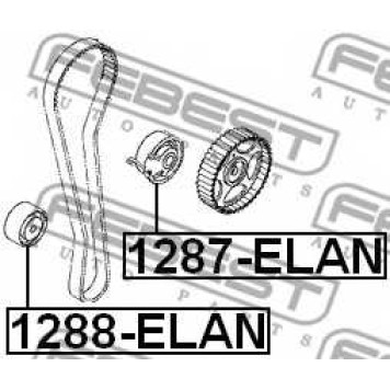 Натяжной ролик поликлинового ременя FEBEST 1287-ELAN-1