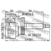 Шарнир приводного вала FEBEST 1410-REXIIPTA40