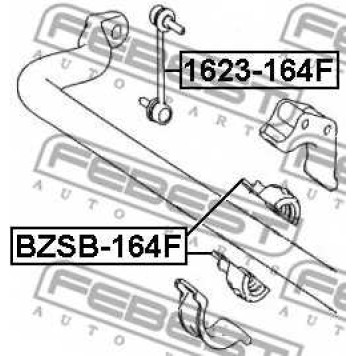 Тяга / стойка стабилизатора FEBEST 1623-164F