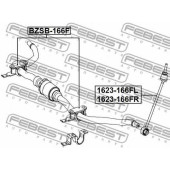Тяга / стойка стабилизатора FEBEST 1623-166FR