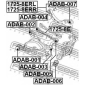 Рычаг независимой подвески колеса FEBEST 1725-8ERR