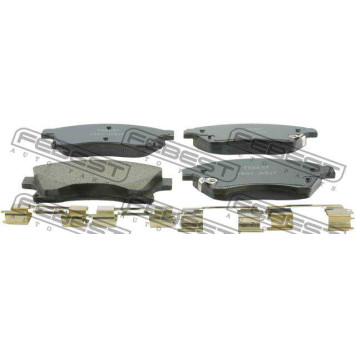 Колодки тормозные дисковые передний <b>FEBEST 1801-ASJF</b>
