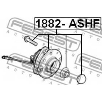 Ступица колеса FEBEST 1882-ASHF-1