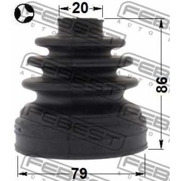 Пыльник приводного вала FEBEST 1915-X3T